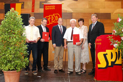 Ehrung langjähriger Mitglieder beim Jubiläum